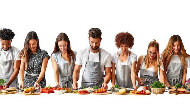 Group enjoying cooking class
